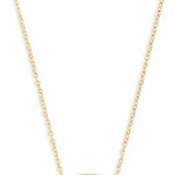 Kendra Scott Elisa Gold Glass Pendant Necklace in London Blue