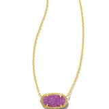 Kendra Scott Elisa Pendant Necklace in Gold Mulberry