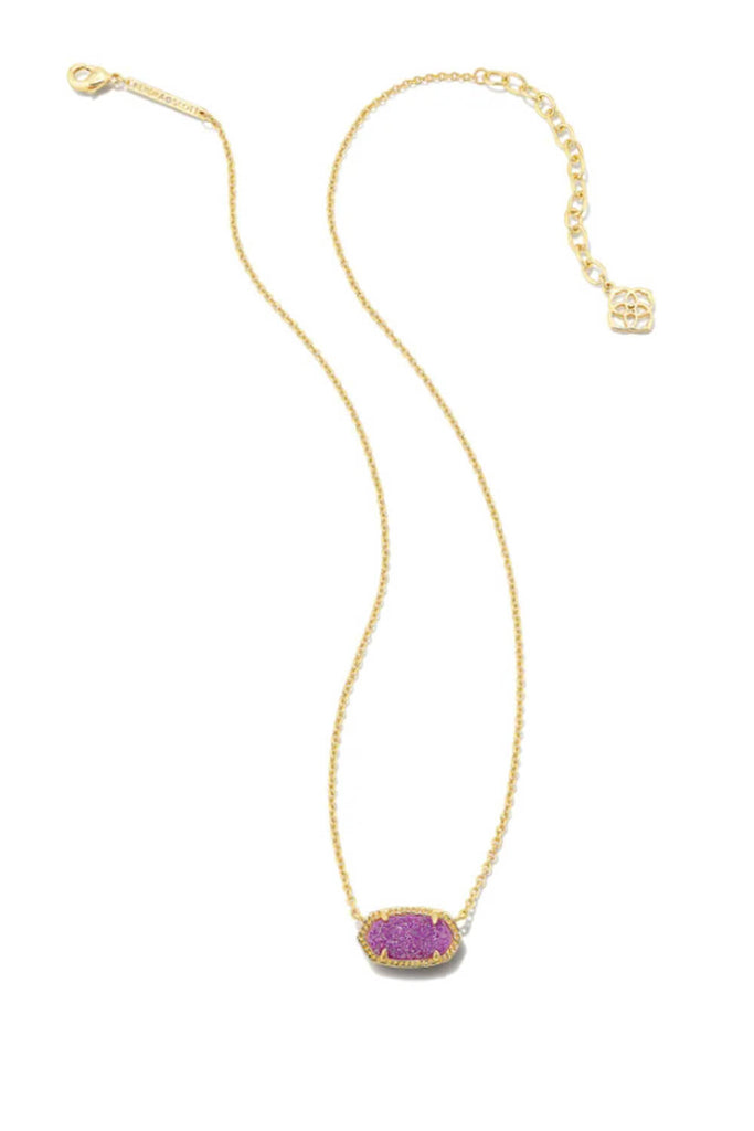 Kendra Scott Davie Intaglio Pendant Necklace-Silver Lavender Opalite B –  Adelaide's Boutique