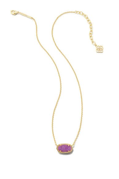 Kendra Scott Elisa Pendant Necklace in Gold Mulberry
