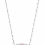 Kendra Scott Elisa Silver Pendant Necklace in Dichroic Glass