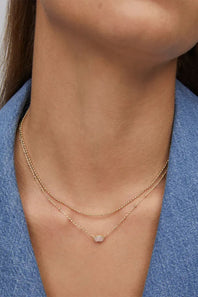 Kendra Scott Emilie Gold Multi Strand Necklace in Iridescent Drusy 