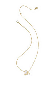 Kendra Scott Football Helmet Short Pendant Necklace in Gold