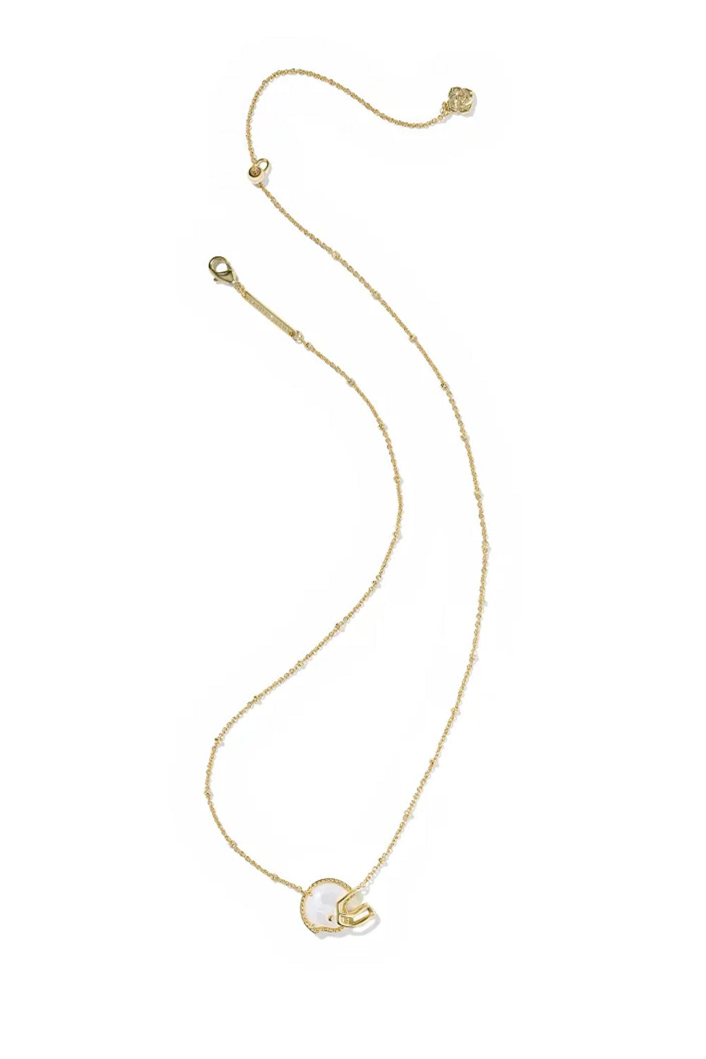 Kendra Scott Football Helmet Short Pendant Necklace in Gold