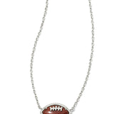 Kendra Scott Football Short Pendant in Silver