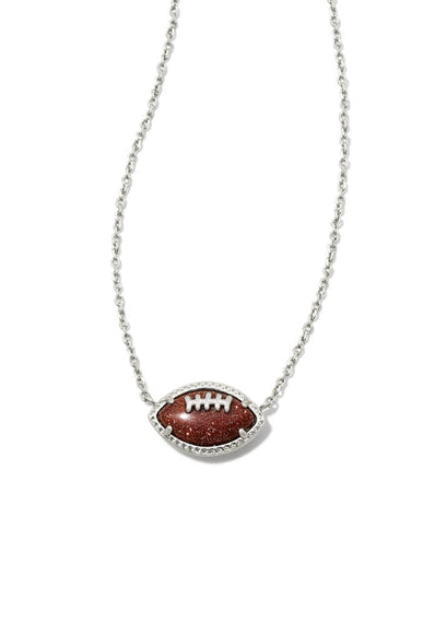 Kendra Scott Football Short Pendant in Silver