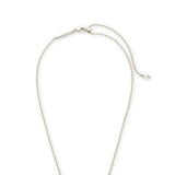 Kendra Scott Grayson Silver Crystal Pendant Necklace in White Crystal