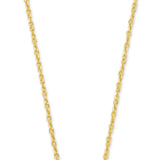 Kendra Scott Grayson Gold Crystal Pendant Necklace in White Crystal 