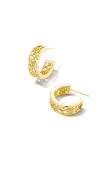 Kendra Scott Kelly Huggie Hoop Earrings in Gold