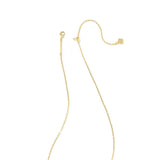 Kendra Scott Krista Gold Bow Short Pendant Necklace in White Mix