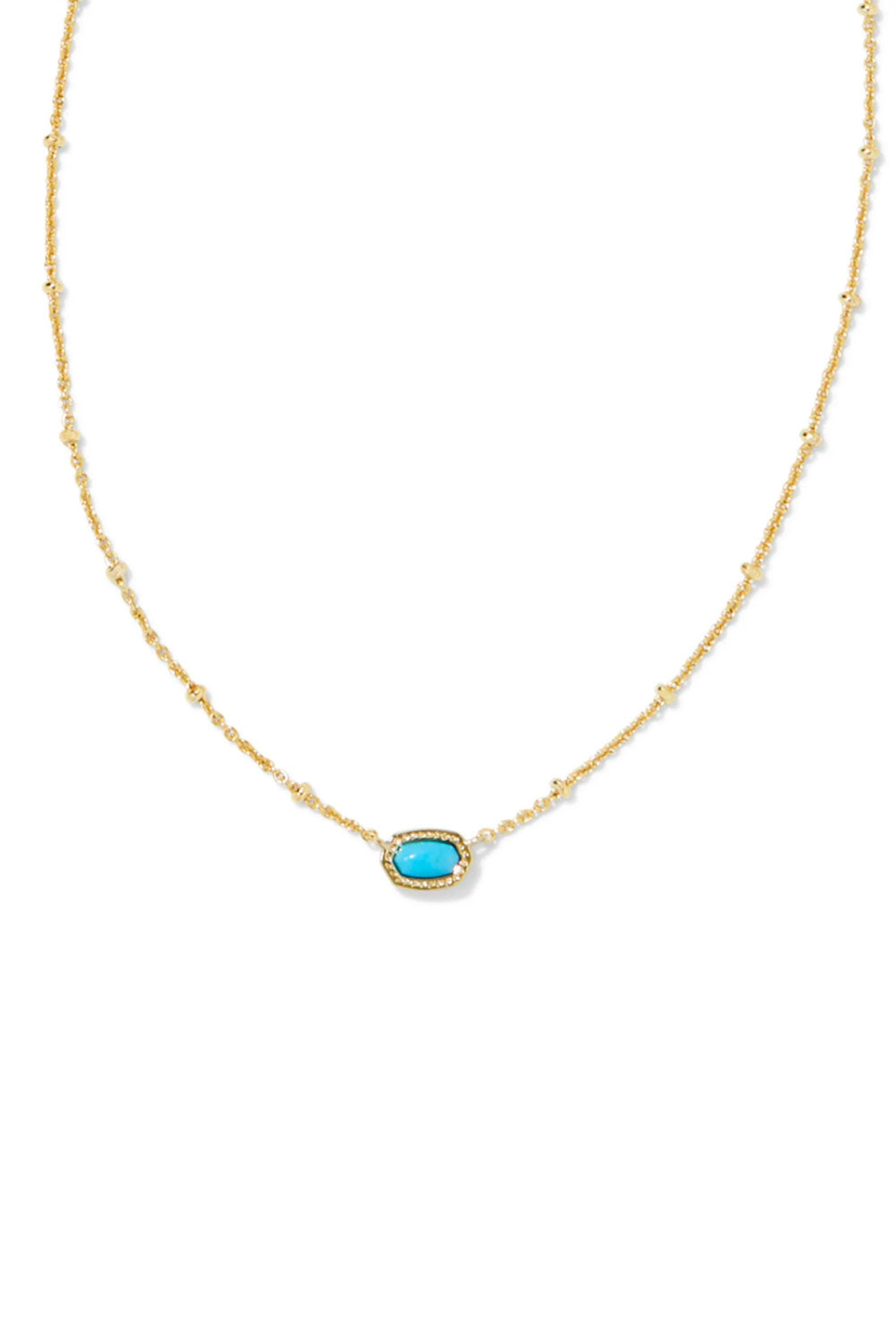 Kendra Scott Mini Elisa Gold Satellite Short Pendant Necklace in