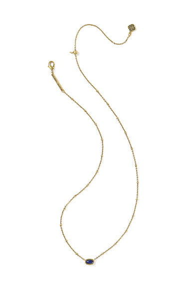 Kendra Scott Mini Elisa Vintage Satellite Short Pendant Necklace for Women in Gold