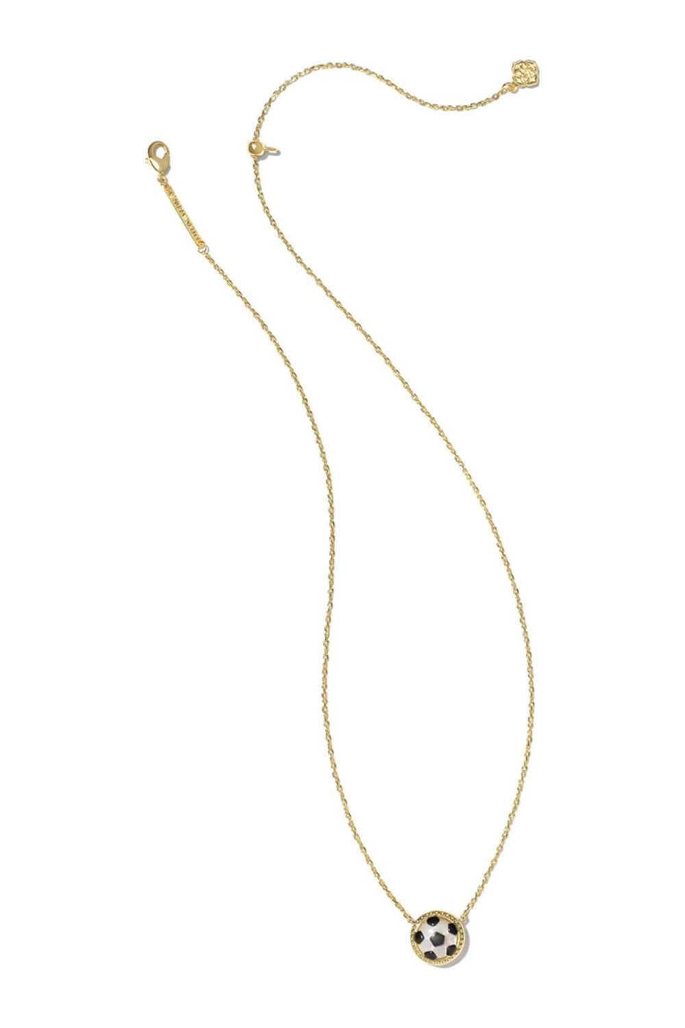 Kendra Scott Soccer Short Pendant Necklace in Gold