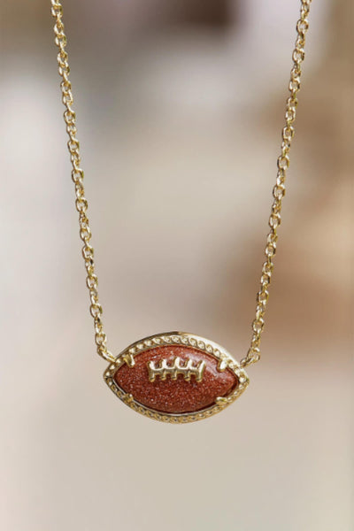 Collier à pendentif court en argent avec motif de football de Kendra Scott