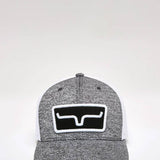Kimes Ranch Cutter Trucker Hat for Men in Grey Heather