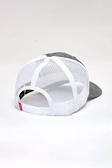 Kimes Ranch Cutter Trucker Hat for Men in Grey Heather