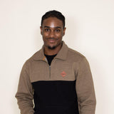 Kimes Ranch Diamond Head Quarter Zip for Men in Brown/Black