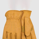 Kinco Premium Grain Cowhide Driver with Palm Patch Gloves for Men in Brown
