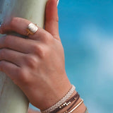 K’lani Climb Medium Hair Tie Bracelets in Light Green