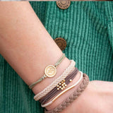 K’lani Climb Medium Hair Tie Bracelets in Light Green