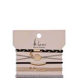 K’lani Inspire Medium Hair Tie Bracelets in Black