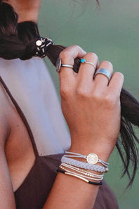 K’lani Inspire Medium Hair Tie Bracelets in Black