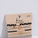K’lani Inspire Medium Hair Tie Bracelets in Black