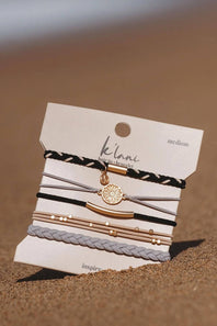 K’lani Inspire Medium Hair Tie Bracelets in Black