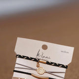 K’lani Inspire Medium Hair Tie Bracelets in Black