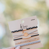 K’lani Inspire Medium Hair Tie Bracelets in Black