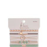 K’lani Reflect Medium Hair Tie Bracelets in Light Green