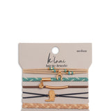 K’lani Stride Medium Hair Tie Bracelets in Brown