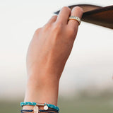 K’lani Stride Medium Hair Tie Bracelets in Brown