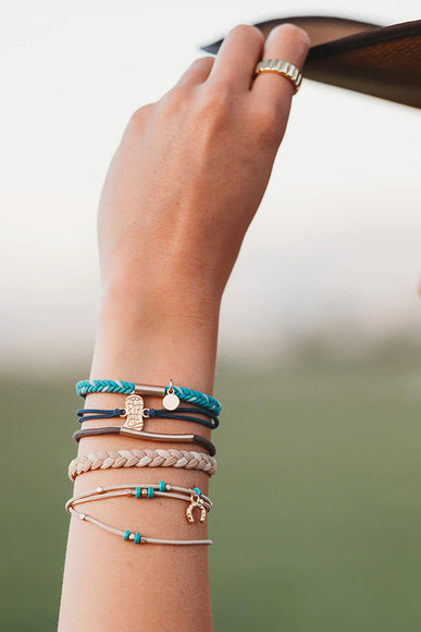 K’lani Stride Medium Hair Tie Bracelets in Brown