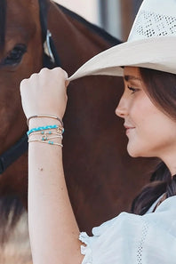 K’lani Stride Medium Hair Tie Bracelets in Brown
