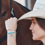 K’lani Stride Medium Hair Tie Bracelets in Brown