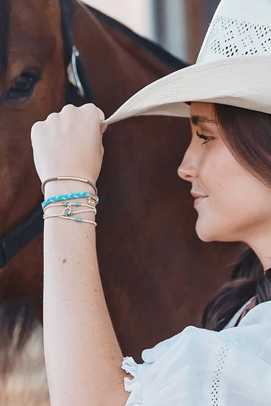 K’lani Stride Medium Hair Tie Bracelets in Brown