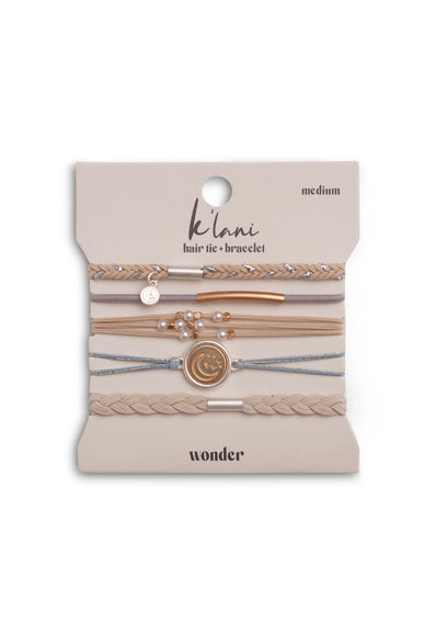 K’lani Wonder Medium Hair Tie Bracelets in Light Blue