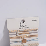 K’lani Wonder Medium Hair Tie Bracelets in Light Blue