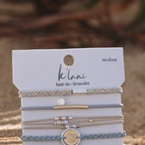 K’lani Wonder Medium Hair Tie Bracelets in Light Blue