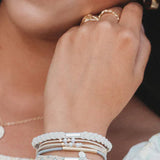 K’lani Wonder Medium Hair Tie Bracelets in Light Blue