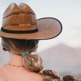 K’lani Stride Medium Hair Tie Bracelets in Brown