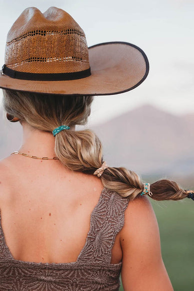 K’lani Stride Medium Hair Tie Bracelets in Brown