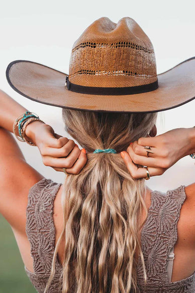 K’lani Stride Medium Hair Tie Bracelets in Brown