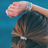 K’lani Wonder Medium Hair Tie Bracelets in Light Blue