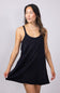 Knit Mini Romper Dress for Women in Black