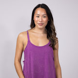 Knit Mini Romper Dress for Women in Orchid