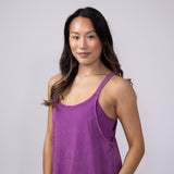 Knit Mini Romper Dress for Women in Orchid