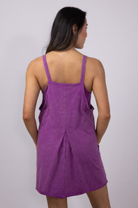 Knit Mini Romper Dress for Women in Orchid