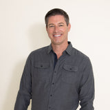Kuhl Descendr Flannel Shirt for Men in Grey